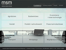 Tablet Screenshot of kancelaria-msm.pl
